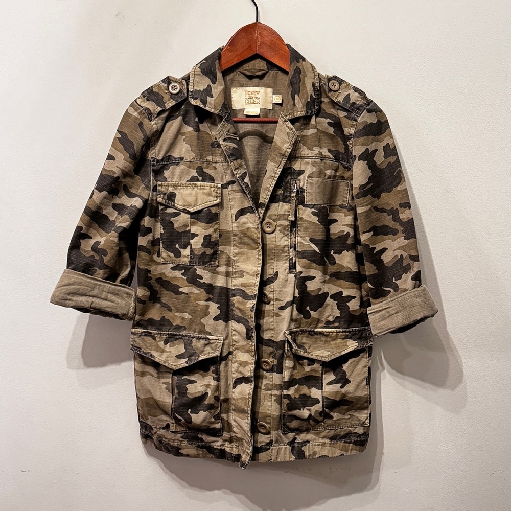 J. Crew Vintage Camouflage Twill Jacket